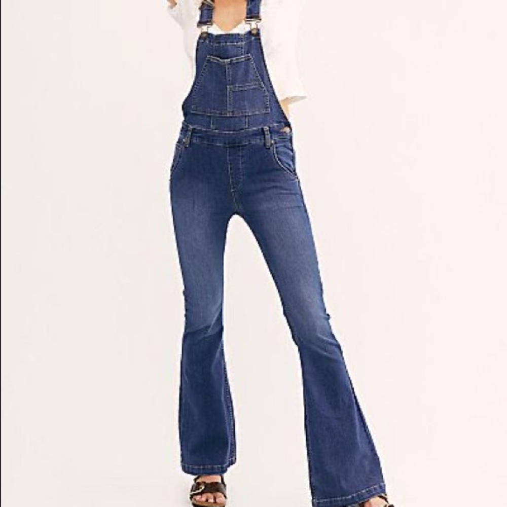 Free People Garden Party Flare Overalls